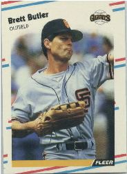 1988 Fleer Update Baseball Cards       128     Brett Butler